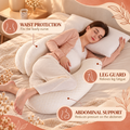 Pregnancy Support Pillow for Pregnant Women – Adjustable Maternity Waist & Body Support Pillow
