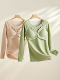 Maternity Thermal Top – Warm Nursing & Postpartum Base Layer