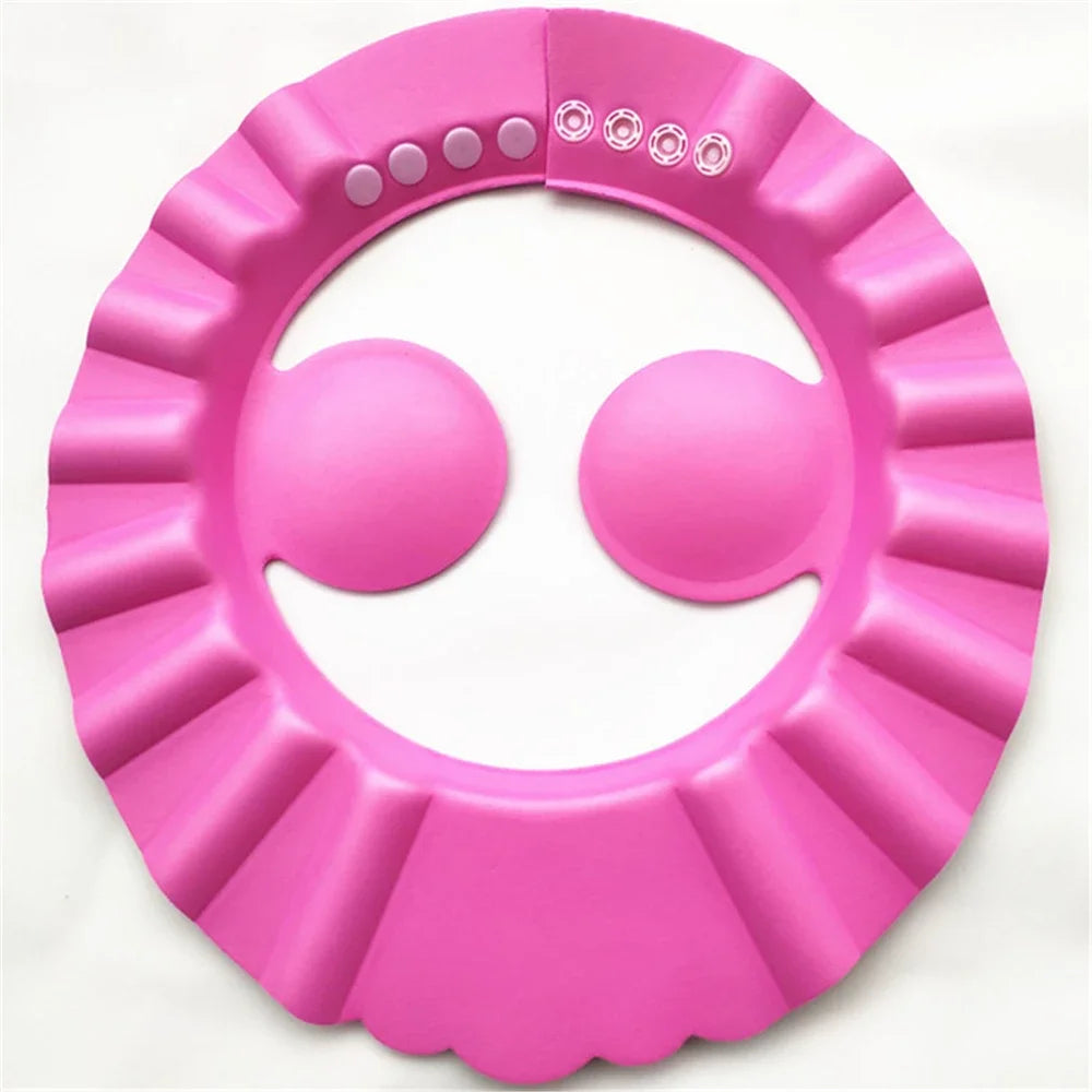 Baby Shower Caps Shampoo Cap Wash Hair Kids Bath Visor Hats Adjustable Shield Waterproof Ear Protection Eye Children Hats Infant