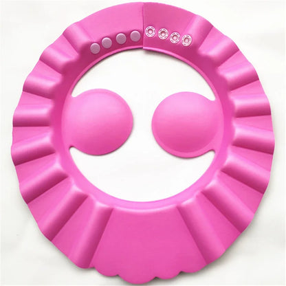 Baby Shower Caps Shampoo Cap Wash Hair Kids Bath Visor Hats Adjustable Shield Waterproof Ear Protection Eye Children Hats Infant