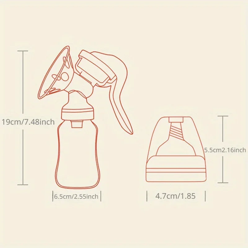 Portable Manual Breast Pumps Postpartum Breast Feeding Painless High Suction Milking Device Bottle and Nipple Baby Accessories