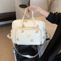 Embroidered Mommy Bag – Large Capacity Maternity & Diaper Handbag