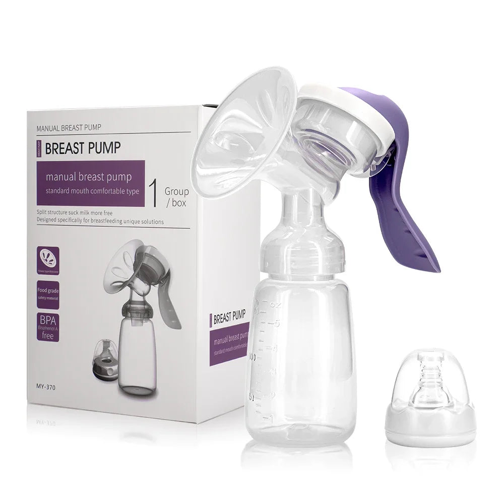 Portable Manual Breast Pumps Postpartum Breast Feeding Painless High Suction Milking Device Bottle and Nipple Baby Accessories
