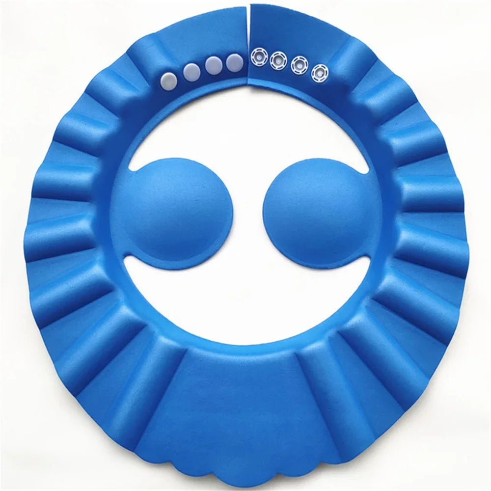 Baby Shower Caps Shampoo Cap Wash Hair Kids Bath Visor Hats Adjustable Shield Waterproof Ear Protection Eye Children Hats Infant