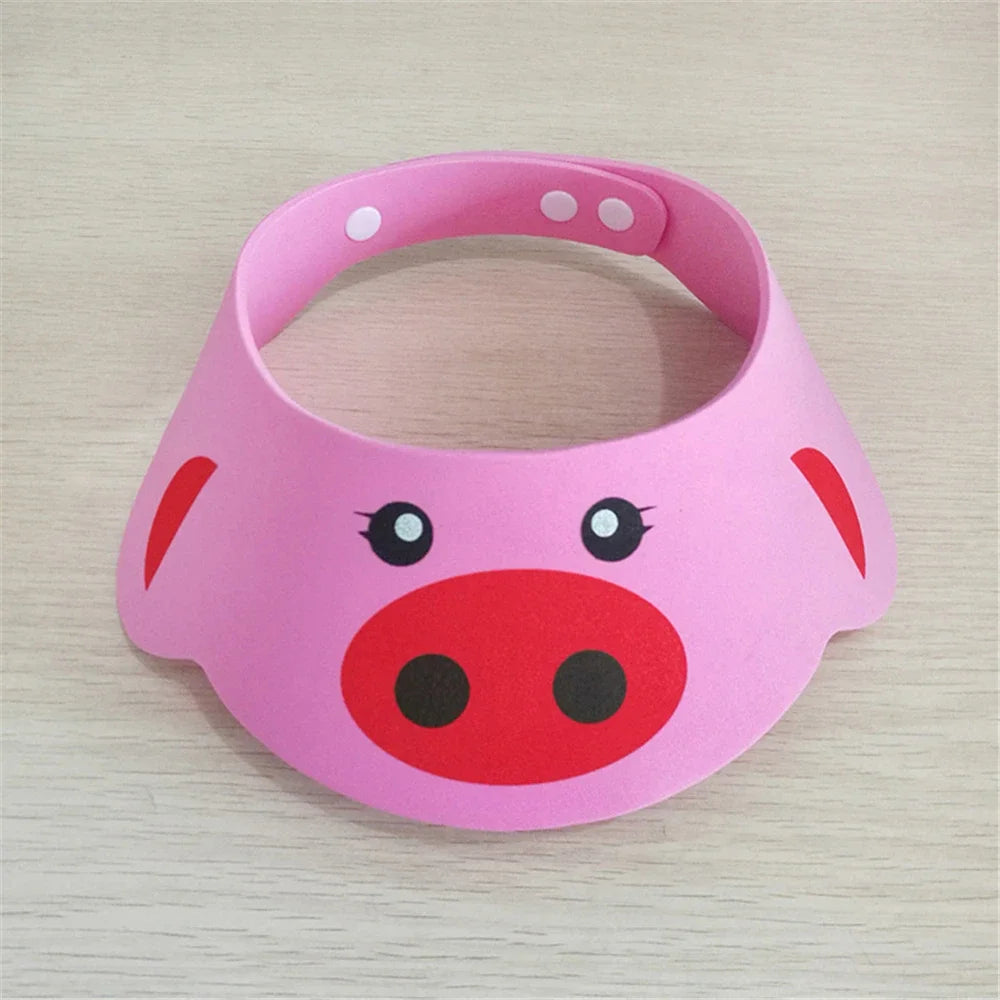 Baby Shower Caps Shampoo Cap Wash Hair Kids Bath Visor Hats Adjustable Shield Waterproof Ear Protection Eye Children Hats Infant