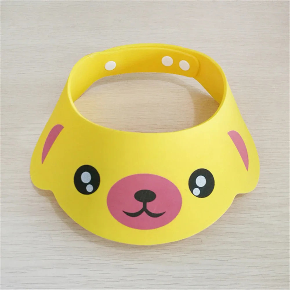 Baby Shower Caps Shampoo Cap Wash Hair Kids Bath Visor Hats Adjustable Shield Waterproof Ear Protection Eye Children Hats Infant