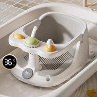 Baby Bath Seat with Rinse Cup – Non-Slip Infant Bath Support